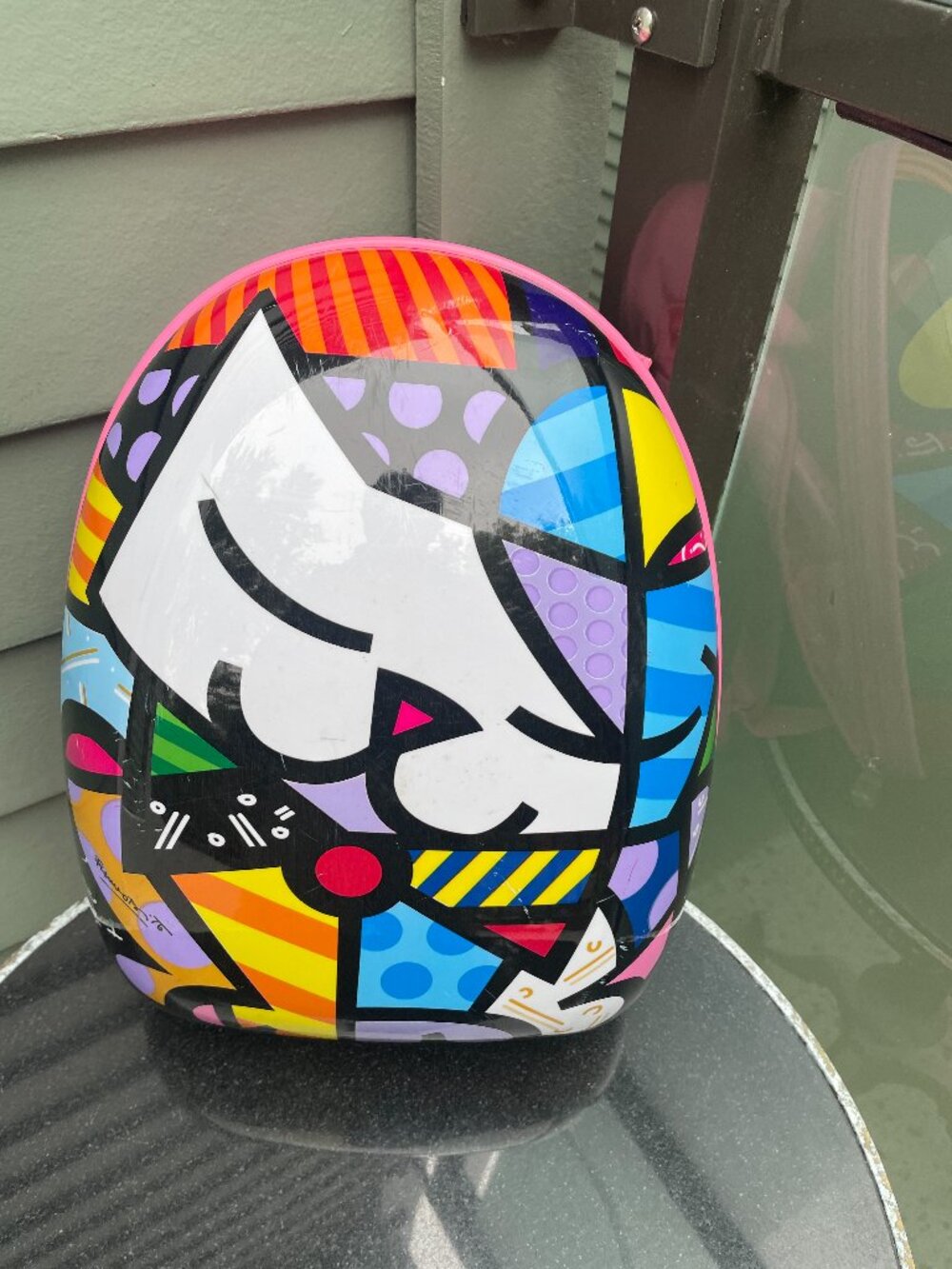 HEYS Romero Britto Kids Hard Shell Backpack Colorful Pop Art School Travel Bag